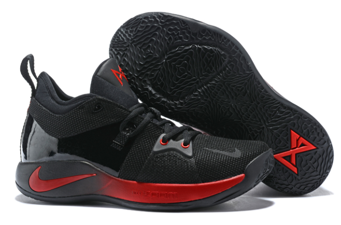 Paul George Nike PG 2 Black Red - Click Image to Close